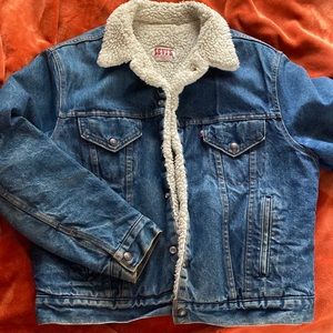 Vintage Levi’s denim Sherpa jacket